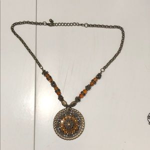 Boho style tribal necklace jewelry outfit chain